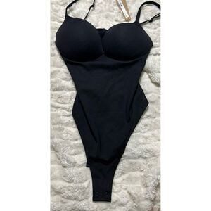 Skims Ultimate Push-Up Thong Bodysuit Onyx XSmall NWT